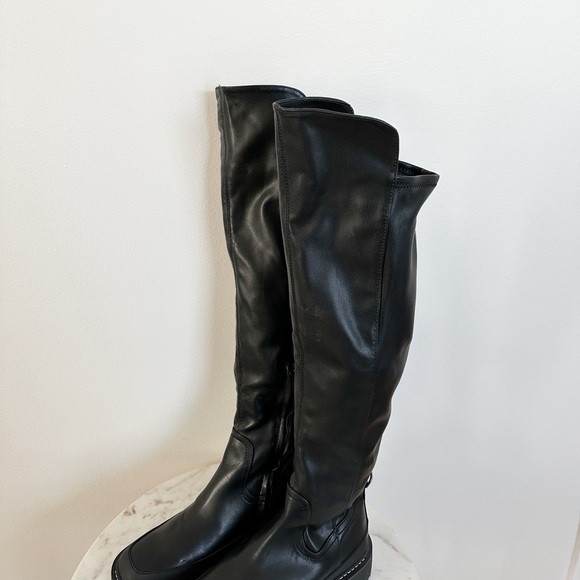 NEW Sam Edelman Lerue Lug Sole Faux Leather High Shaft Boot Size 8 - Picture 13 of 14